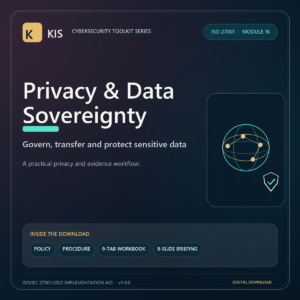 KIS ISMS Module 16: Privacy and Data Sovereignty toolkit cover