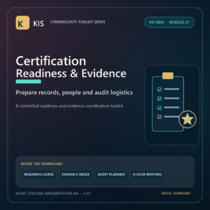 KIS ISMS Module 21: Certification Readiness and Auditor Evidence Toolkit