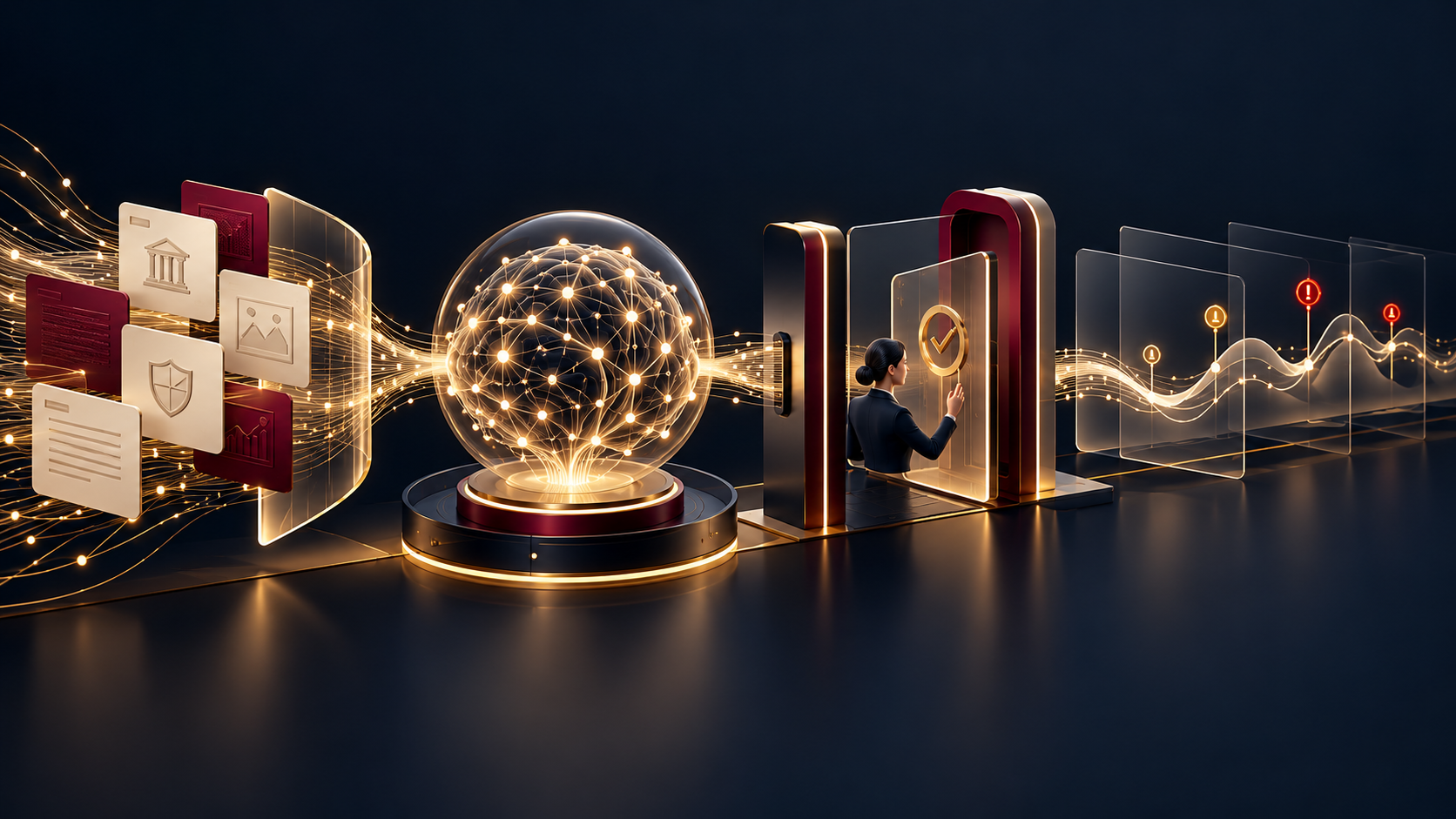 Secure AI application moving from design into monitored operations